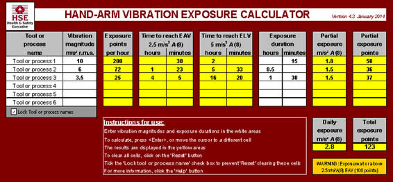 HAVExposure calculator